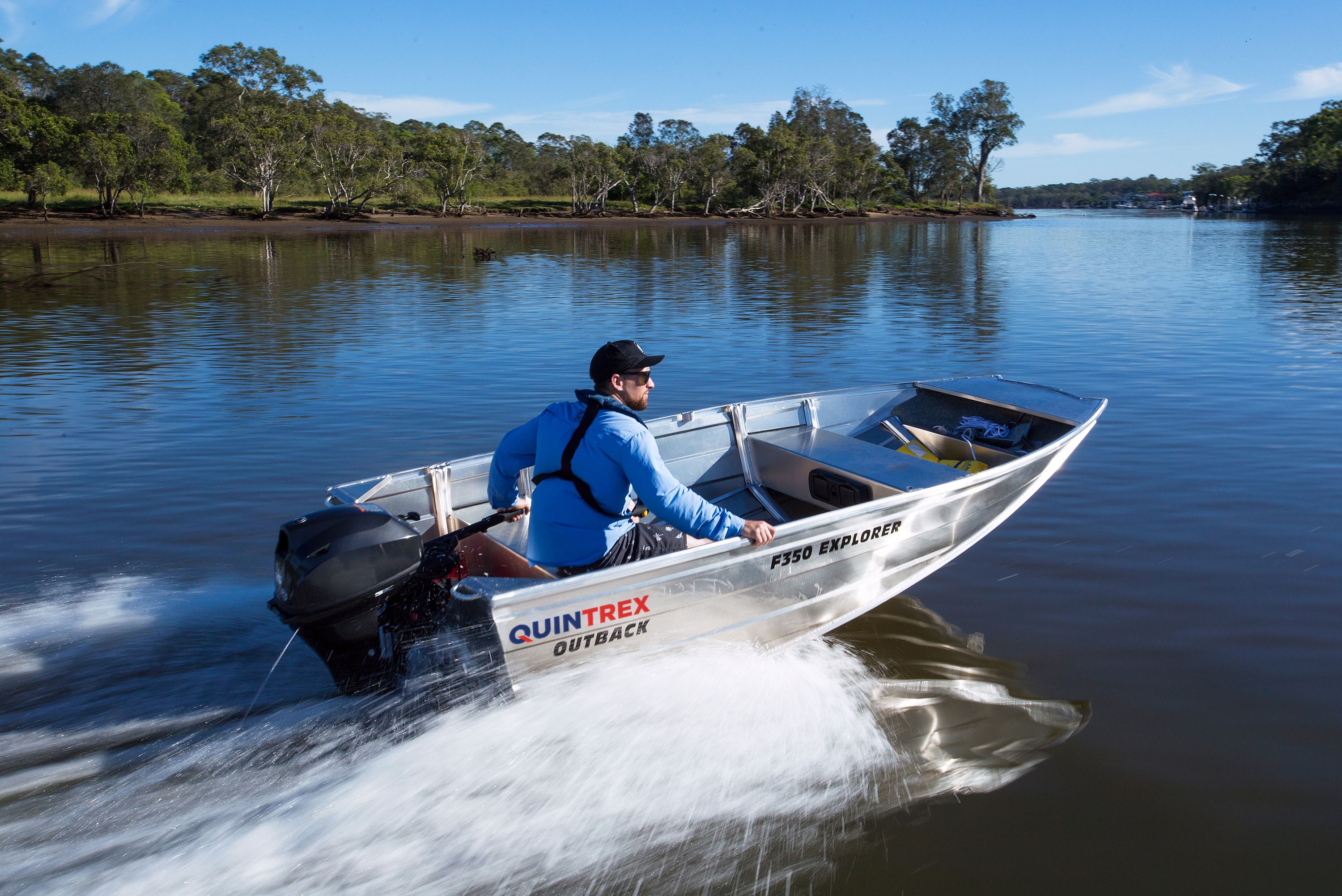 Quintrex F350 Outback Explorer S/S Aluminium Boat Range
